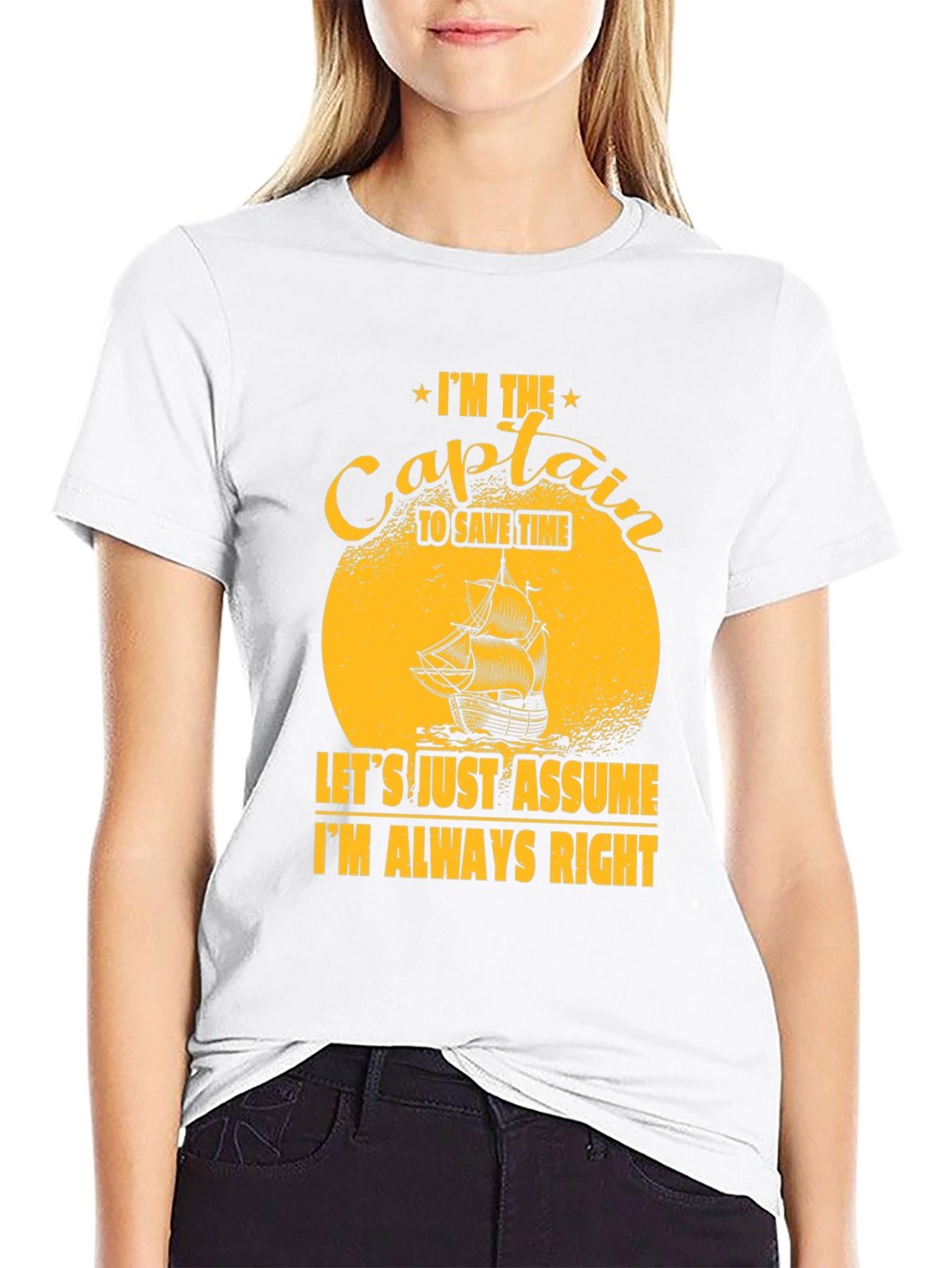 Captain Always Right Graphic T-Shirt