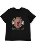 Heart of a Lion Graphic Tee - Black