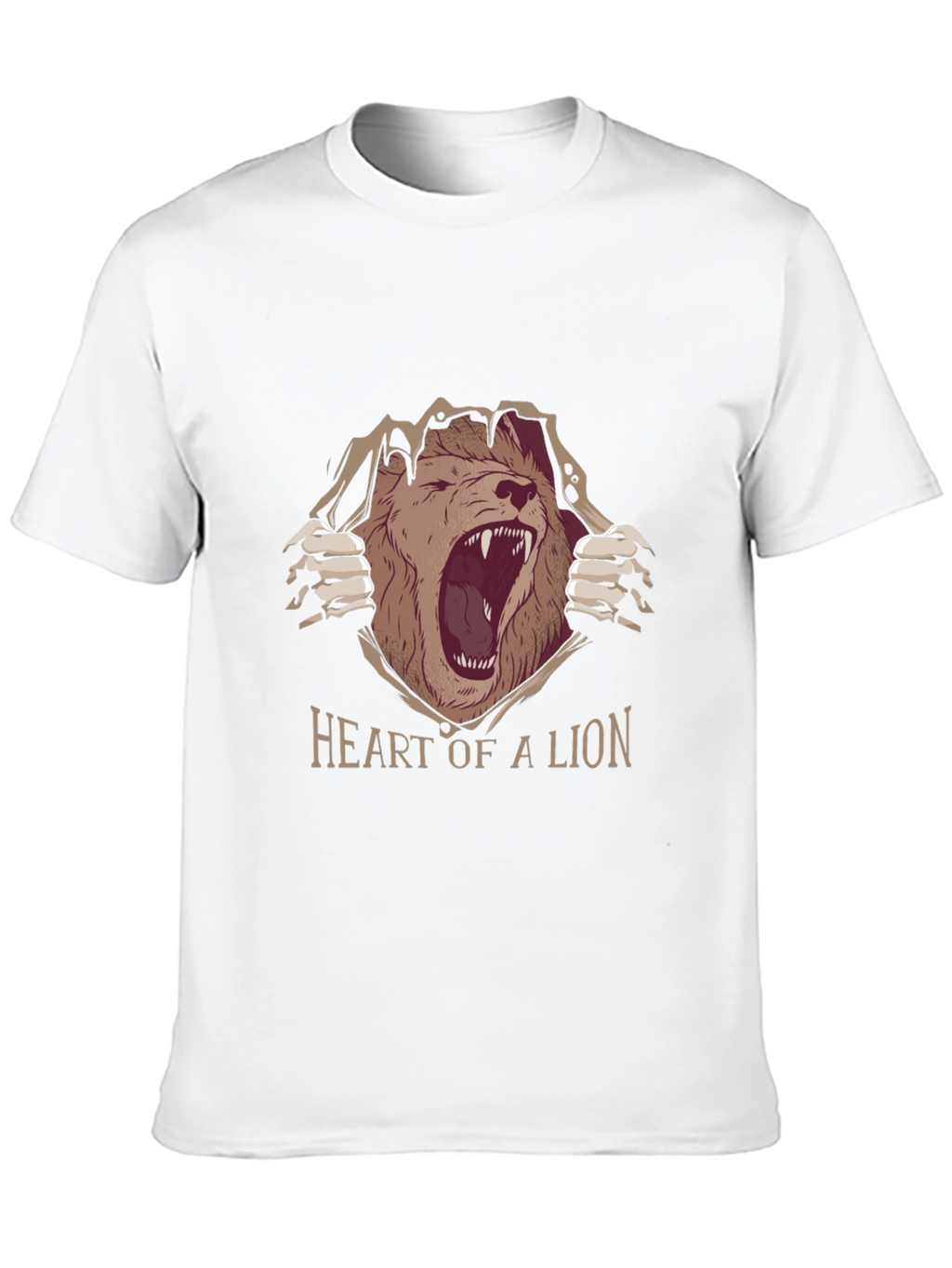 Heart of a Lion Graphic Tee - Black