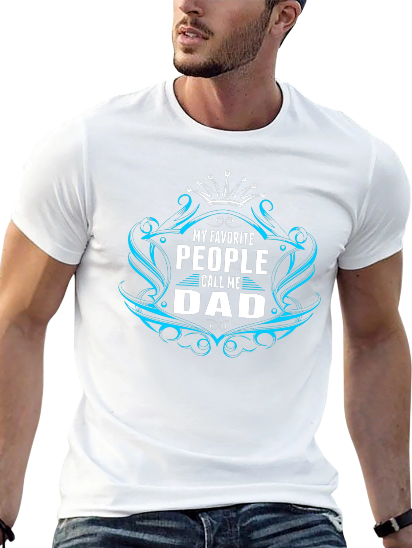 My Favorite People Call Me Dad Black T-Shirt
