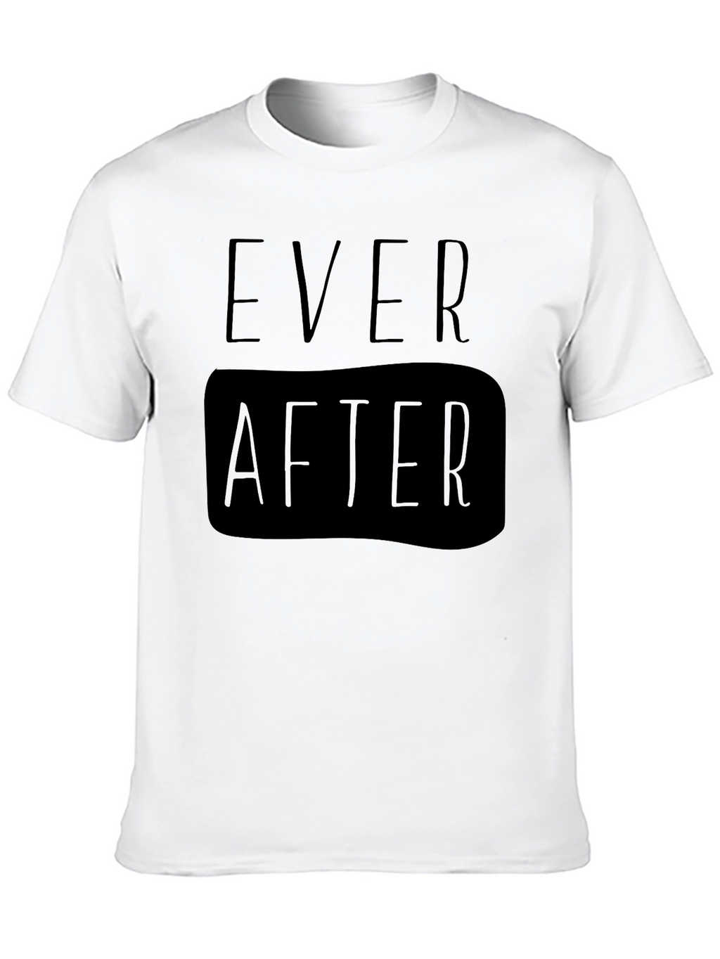 Ever After Black Graphic Tee for Men