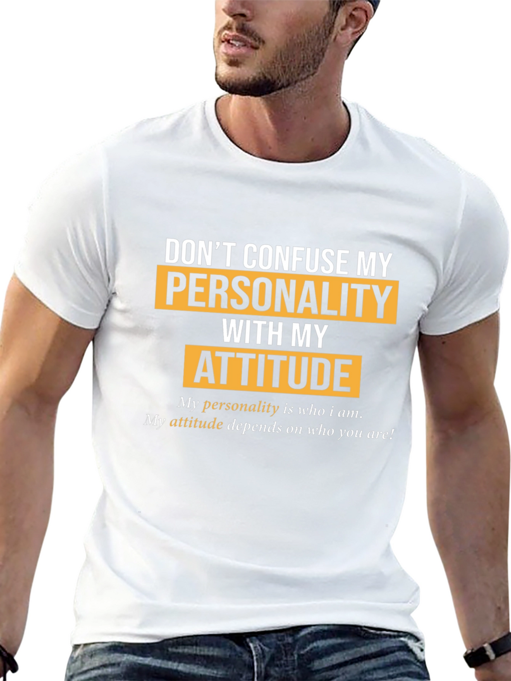 Personality vs. Attitude Graphic T-Shirt