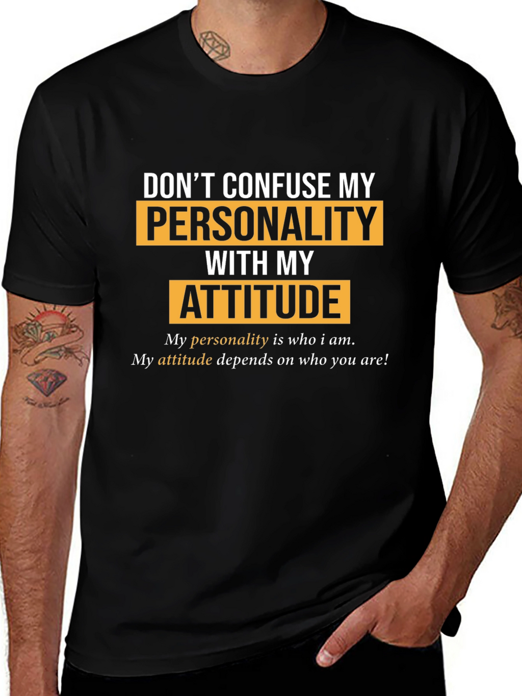Personality vs. Attitude Graphic T-Shirt