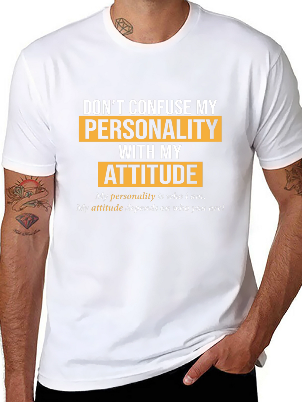 Personality vs. Attitude Graphic T-Shirt