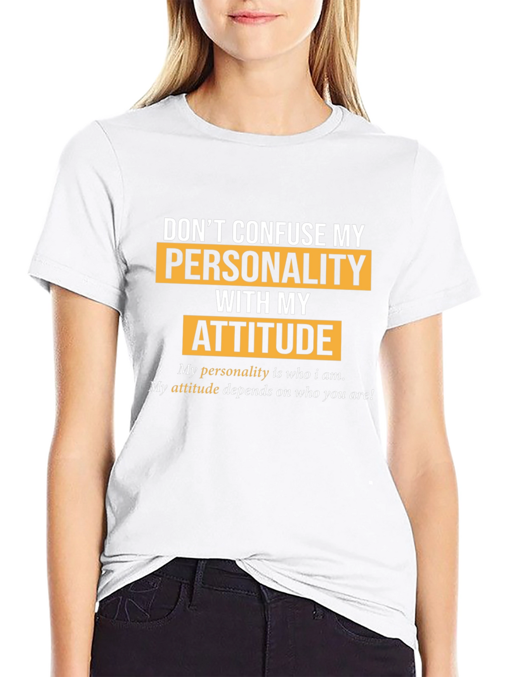 Personality vs. Attitude Graphic T-Shirt