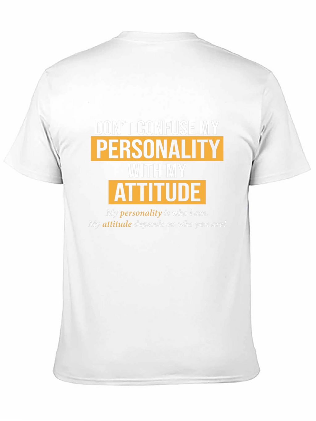 Personality vs. Attitude Graphic T-Shirt