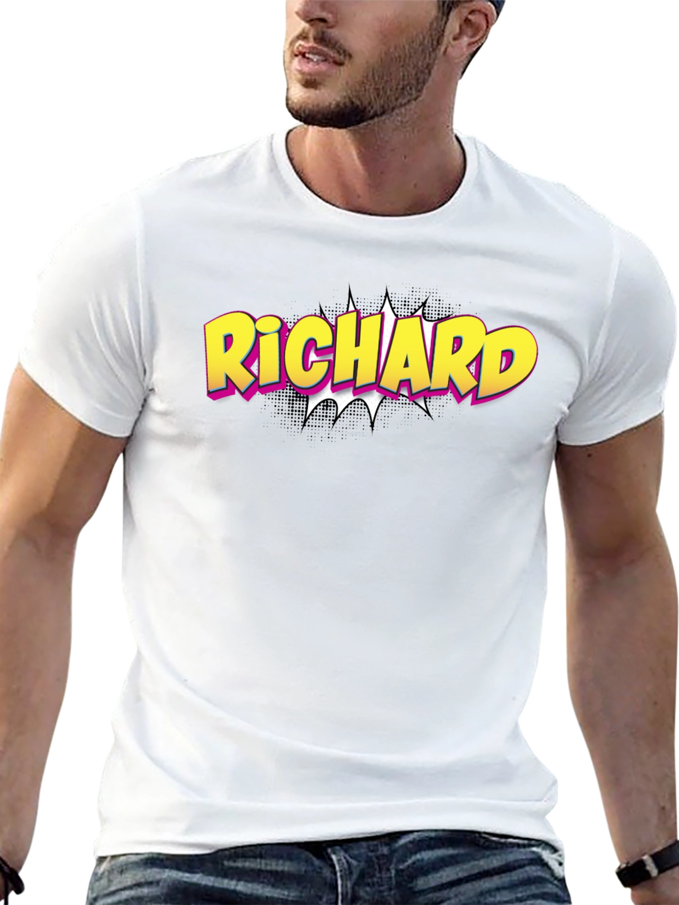 Richard Comic Style Personalized T-Shirt