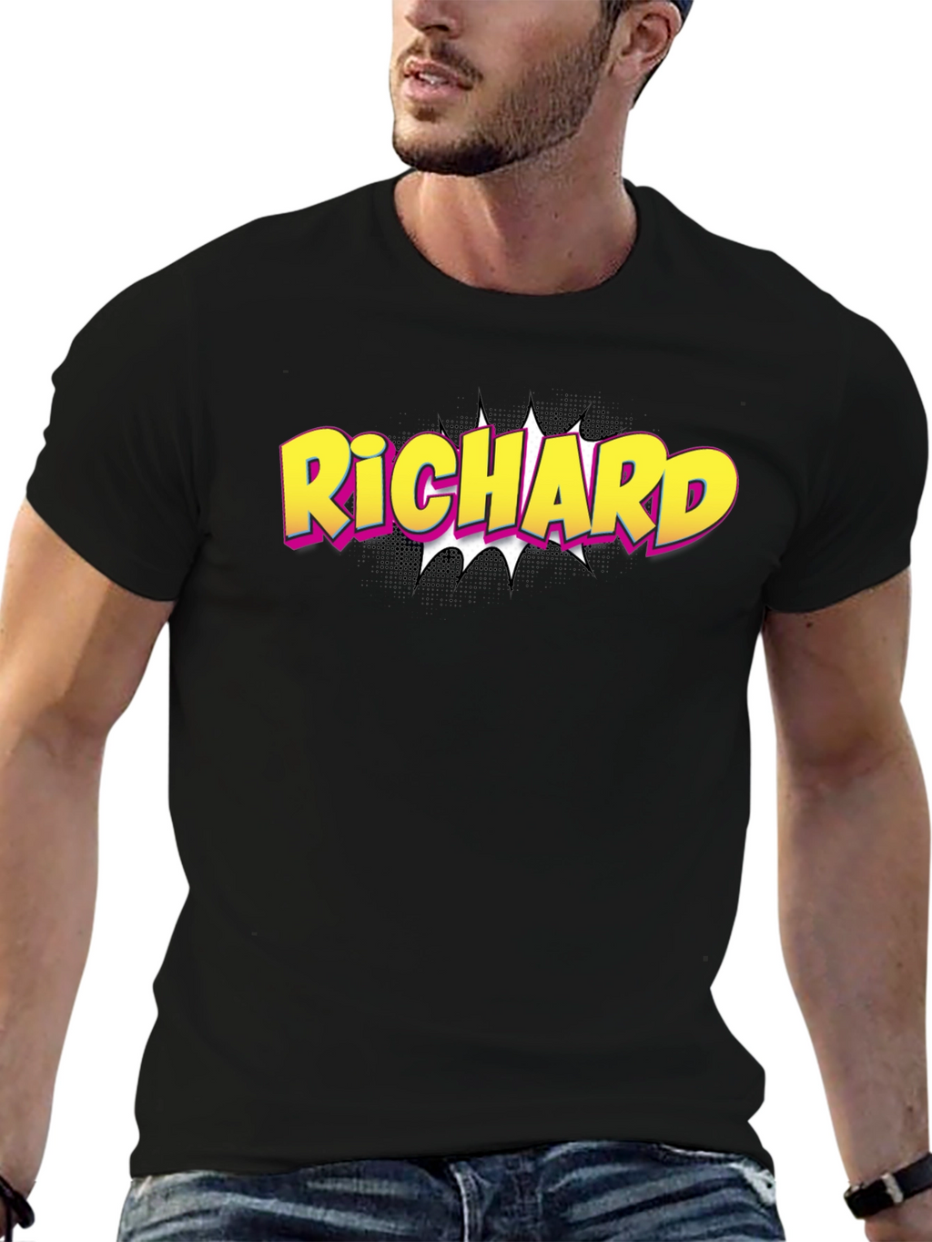 Richard Comic Style Personalized T-Shirt