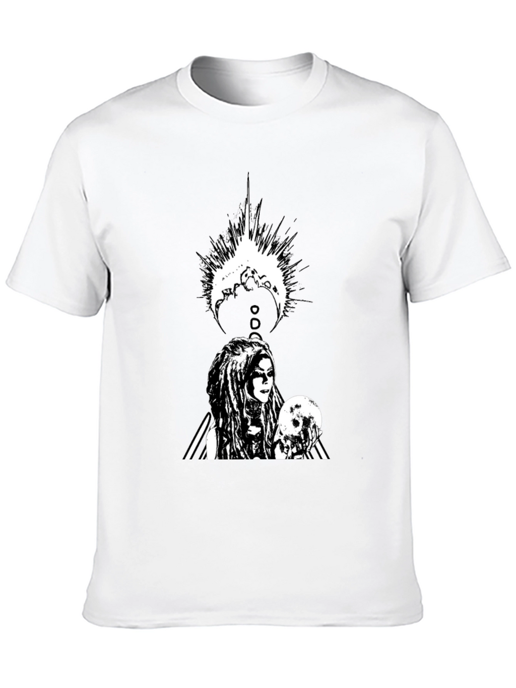 Gothic Warrior Graphic Black T-Shirt