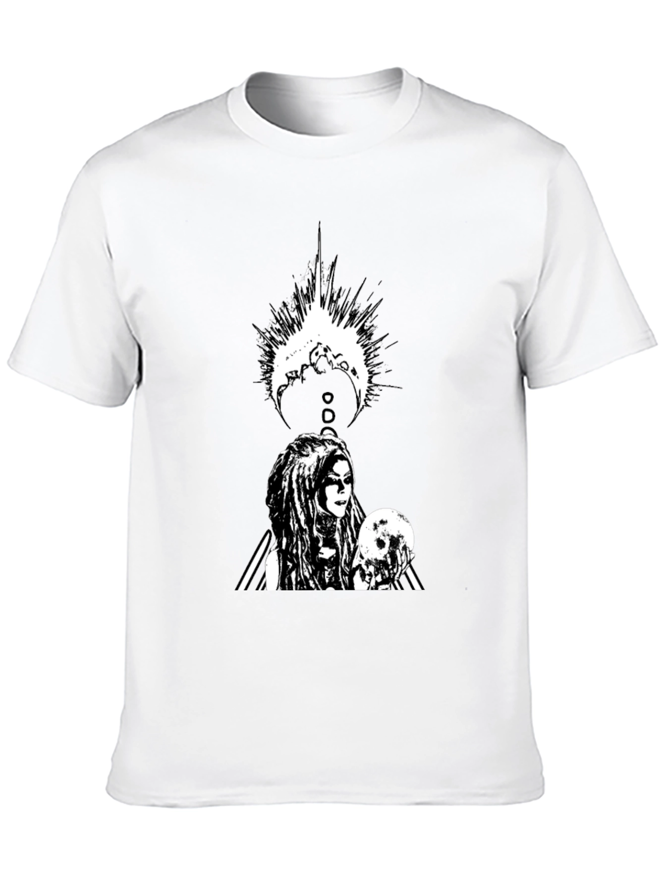 Gothic Warrior Graphic Black T-Shirt