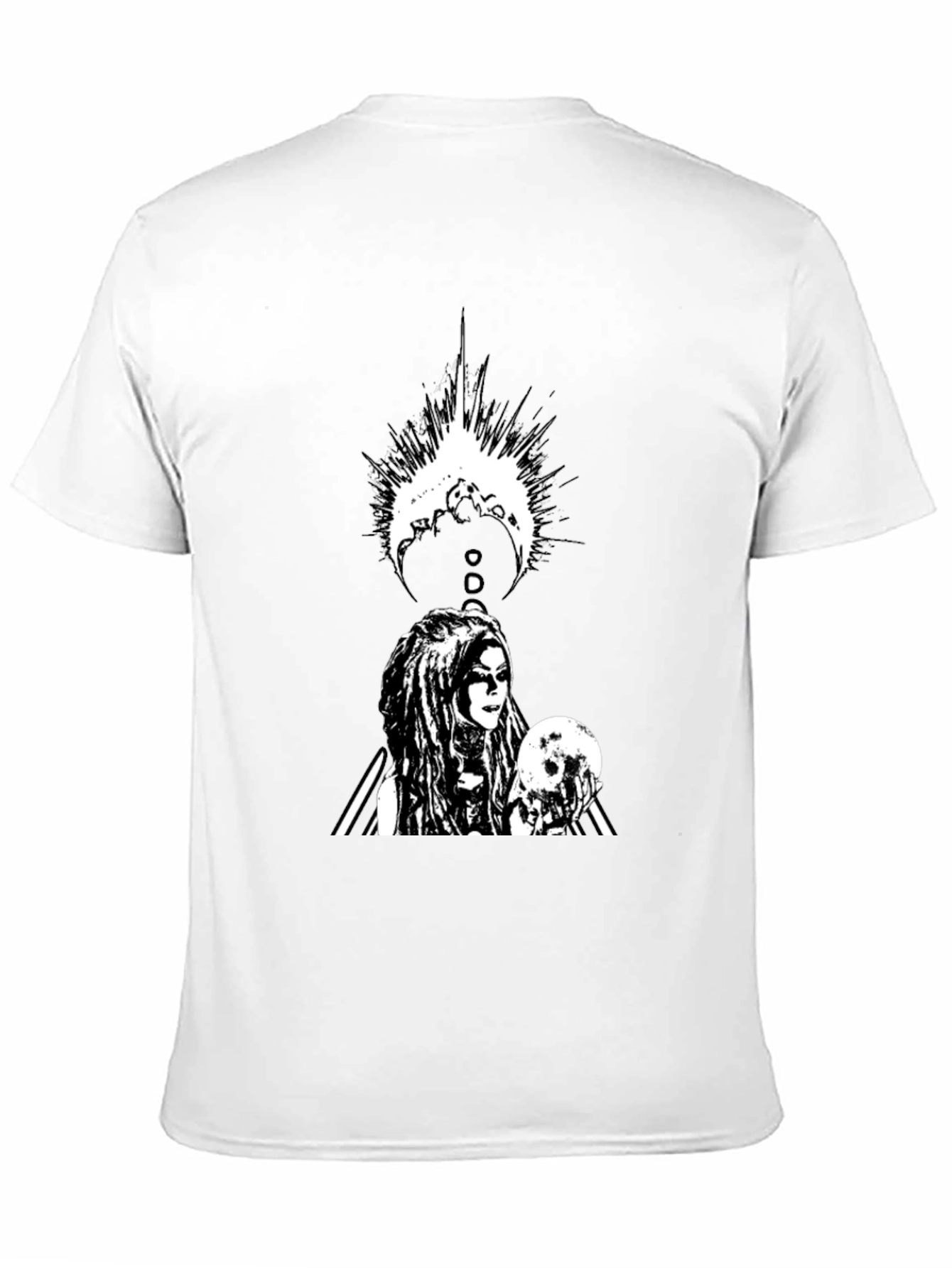 Gothic Warrior Graphic Black T-Shirt