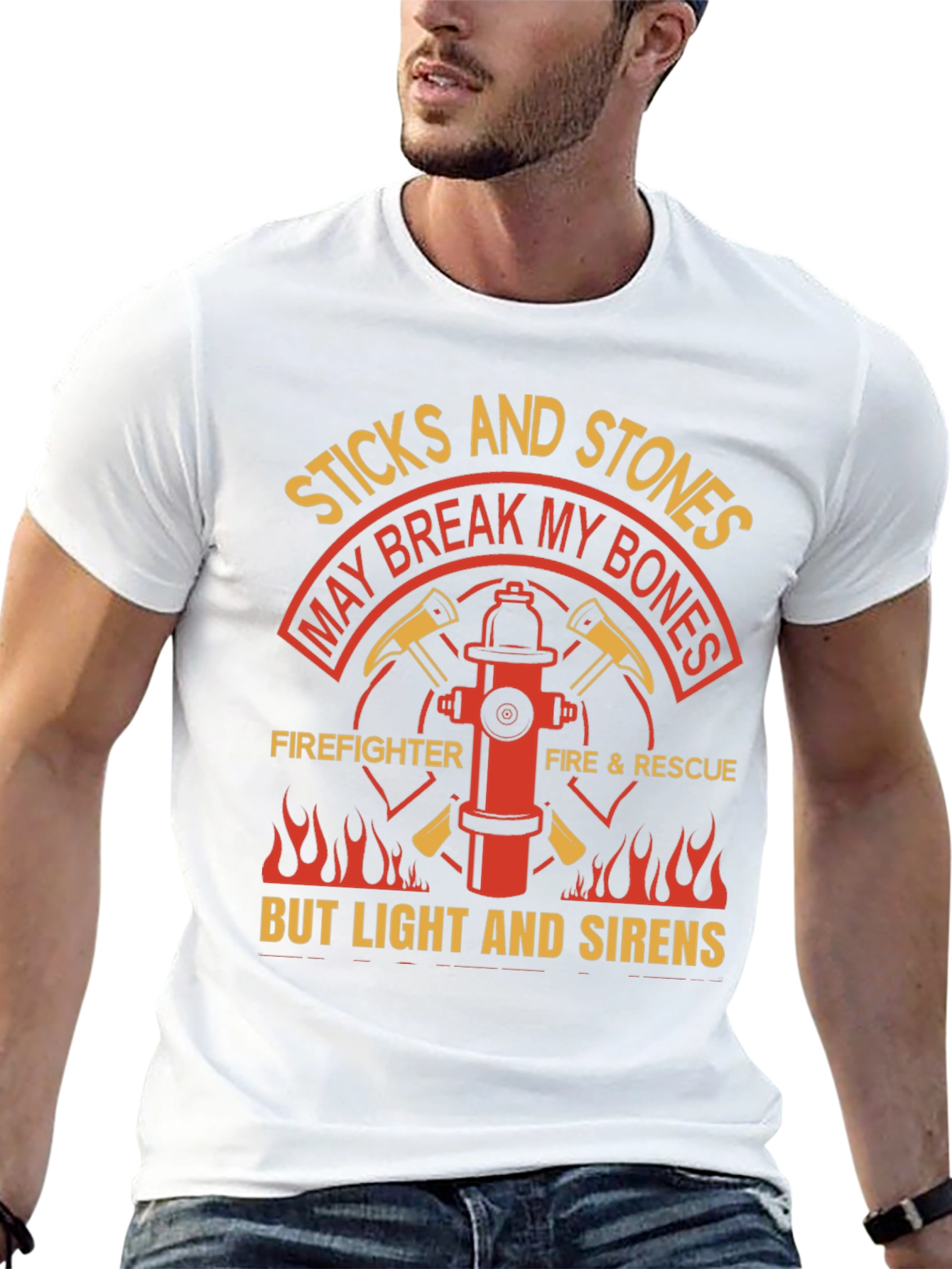 Firefighter T-Shirt - Sticks and Stones