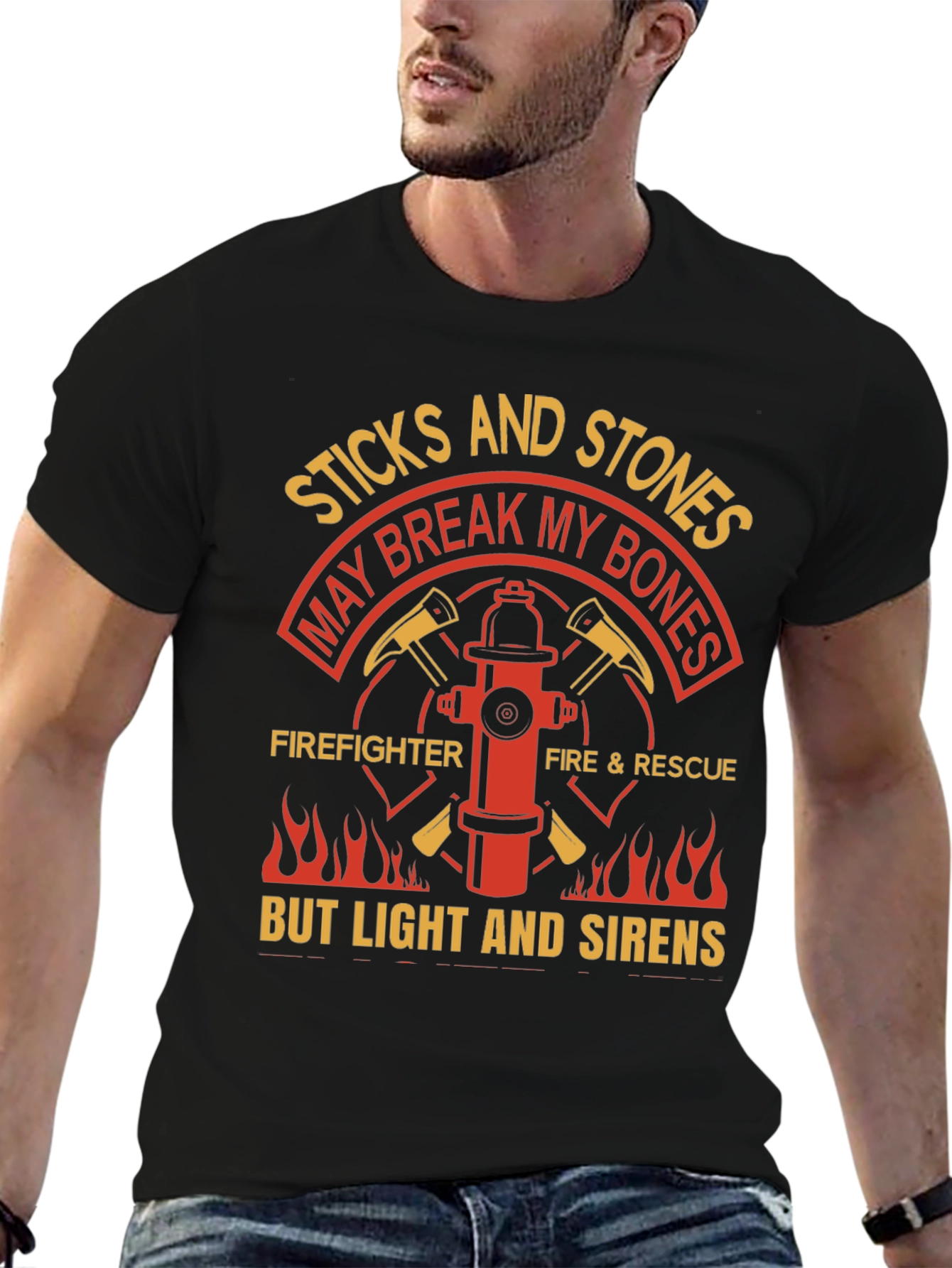 Firefighter T-Shirt - Sticks and Stones