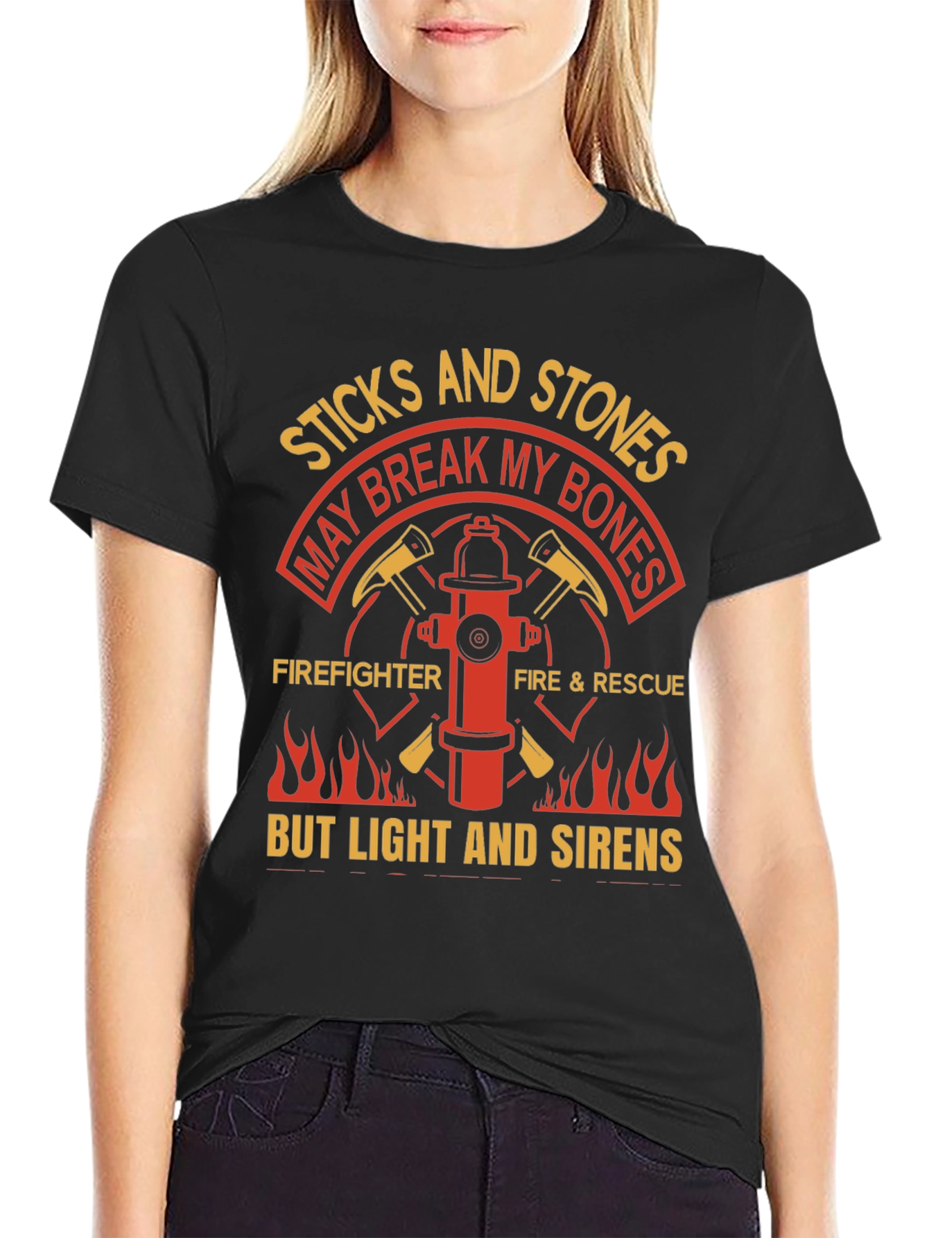 Firefighter T-Shirt - Sticks and Stones