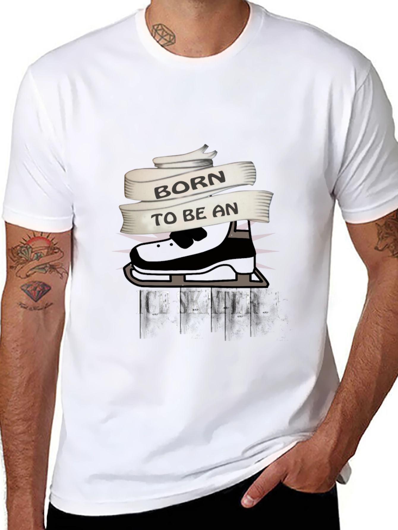 Born To Be An Ice Skater Graphic Tee