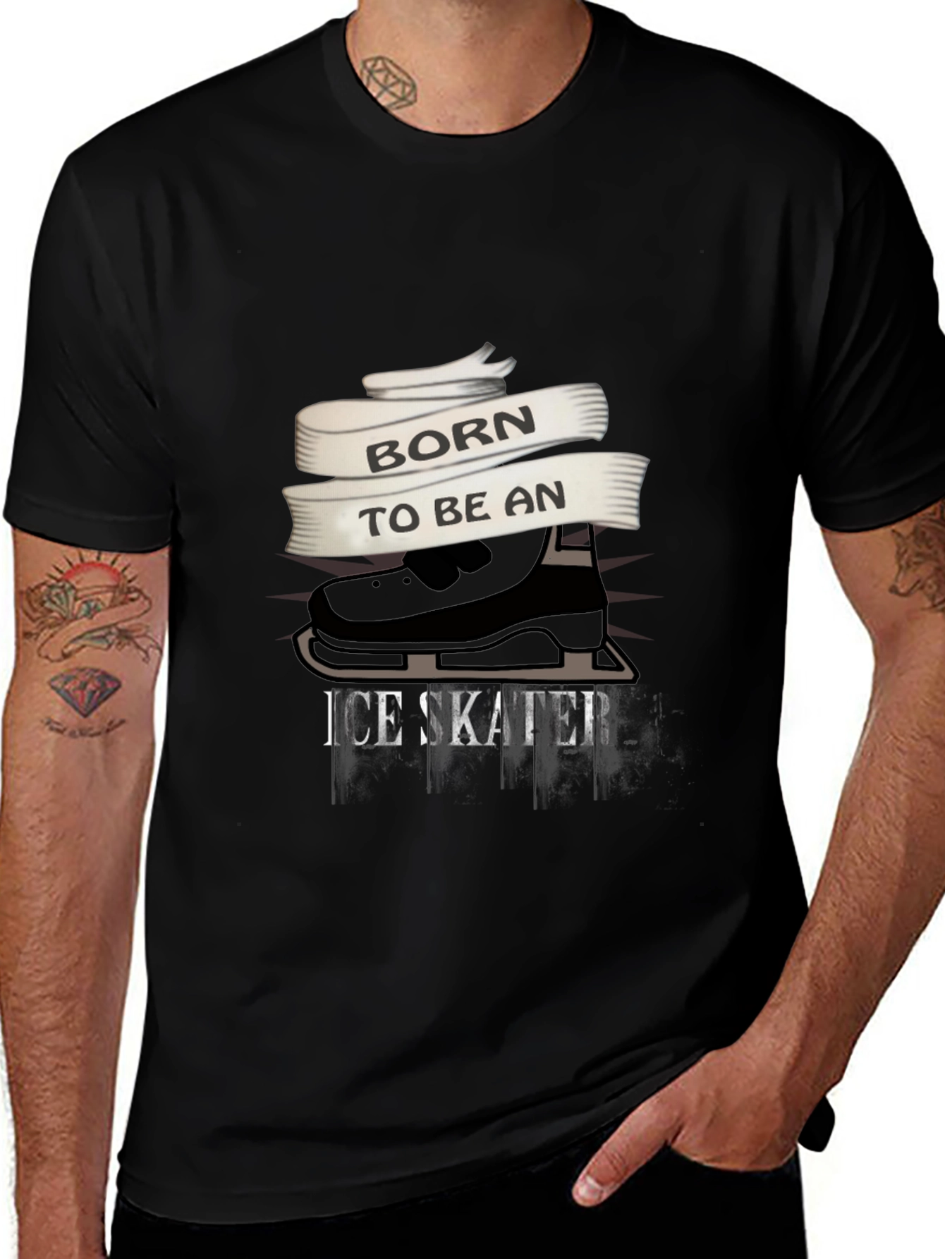 Born To Be An Ice Skater Graphic Tee