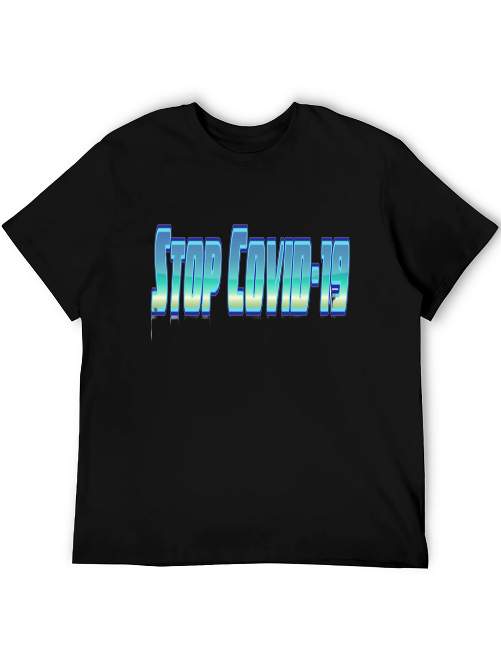 Stop COVID-19 Black T-Shirt