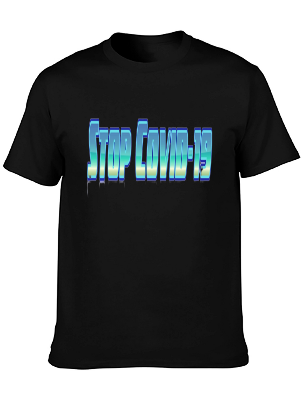 Stop COVID-19 Black T-Shirt