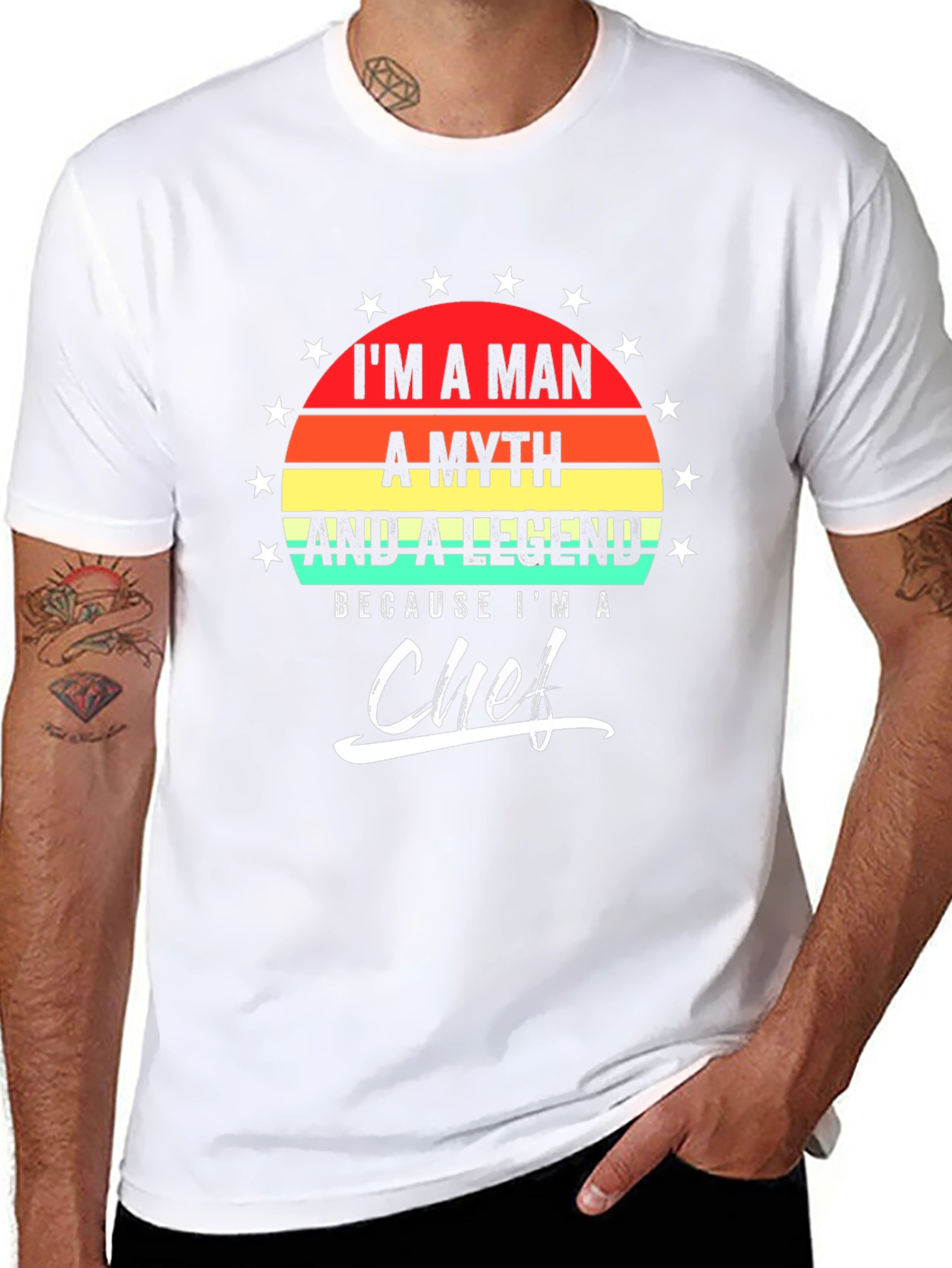 Im A Man A Myth Chef T-Shirt
