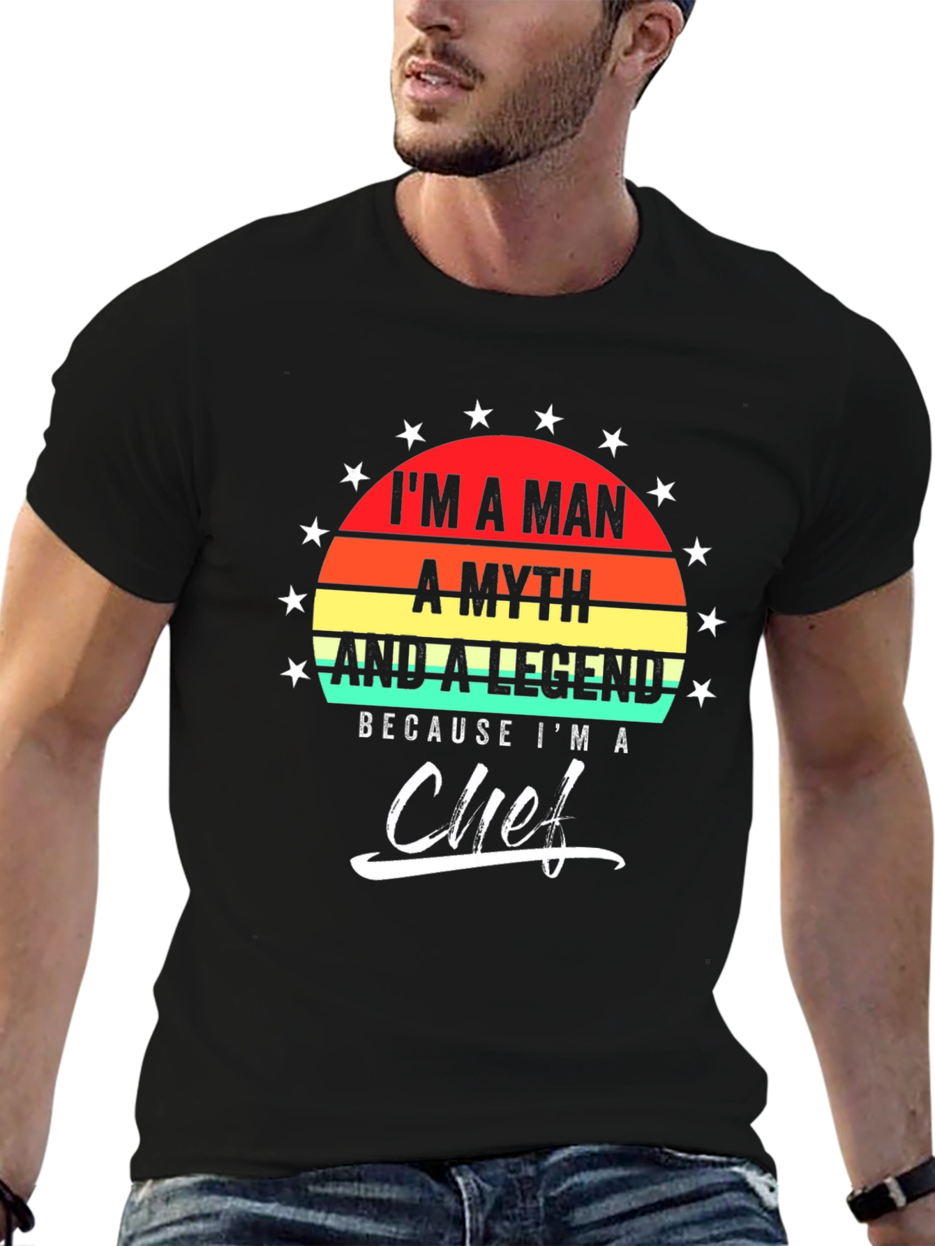 Im A Man A Myth Chef T-Shirt