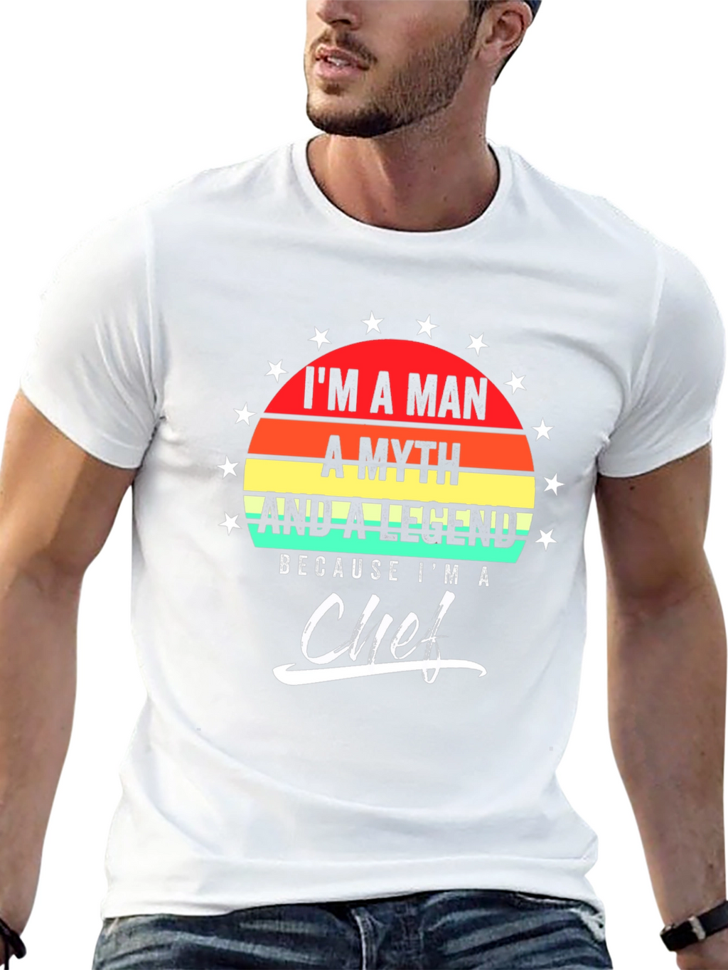 Im A Man A Myth Chef T-Shirt
