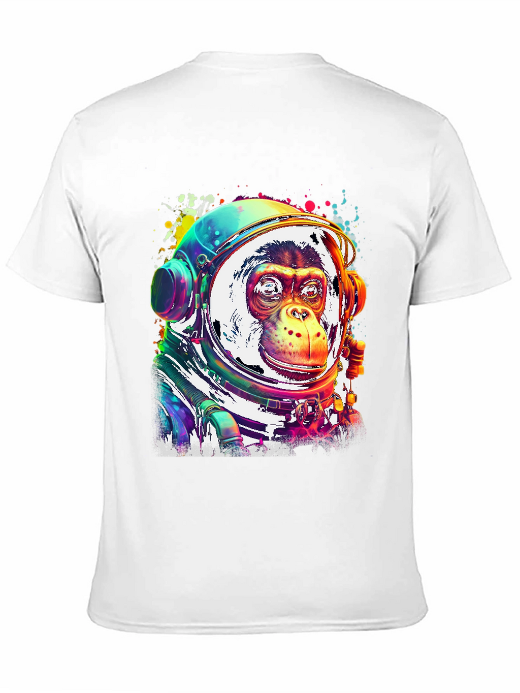 Monkey Astronaut Graphic T-Shirt
