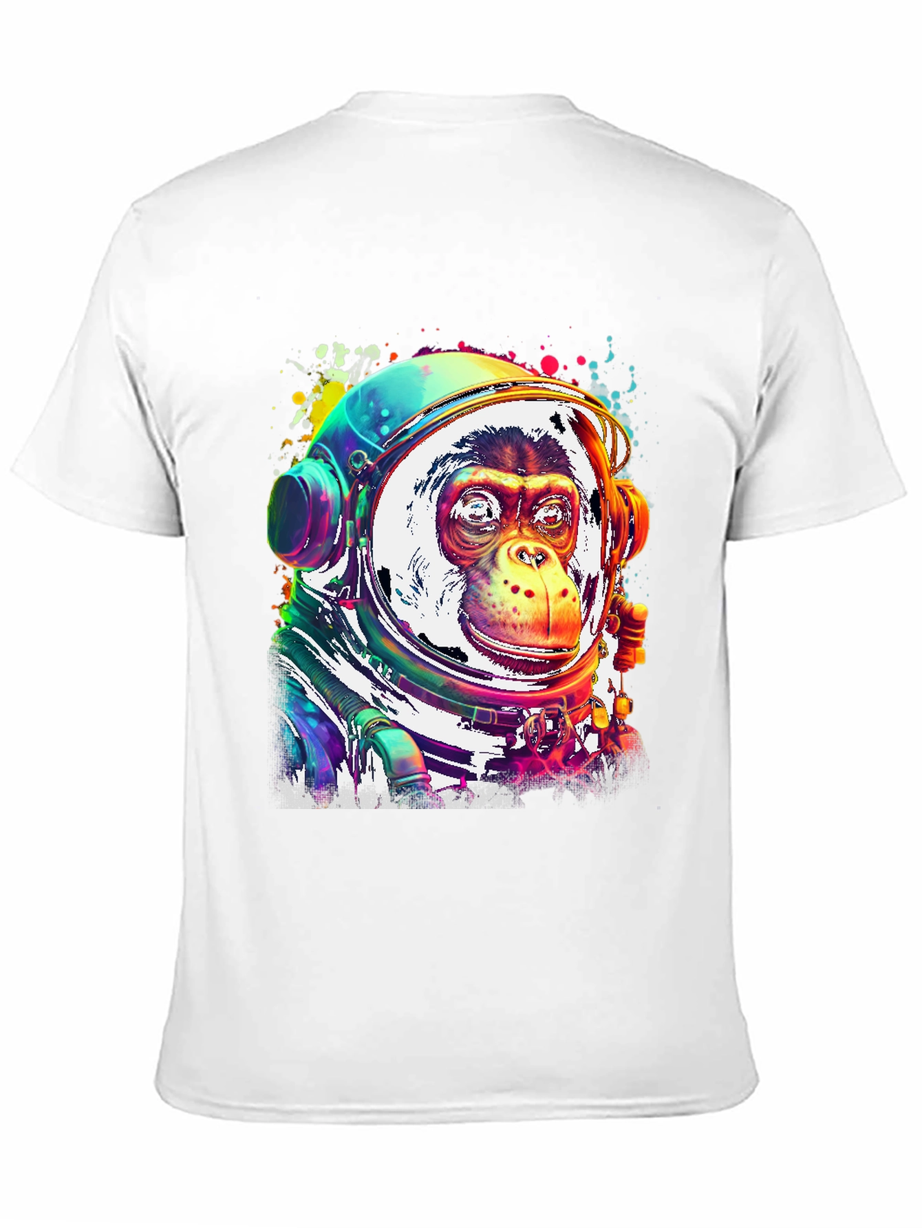 Monkey Astronaut Graphic T-Shirt