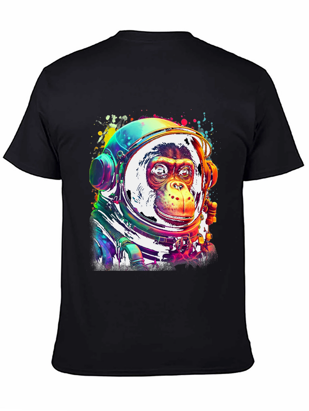 Monkey Astronaut Graphic T-Shirt