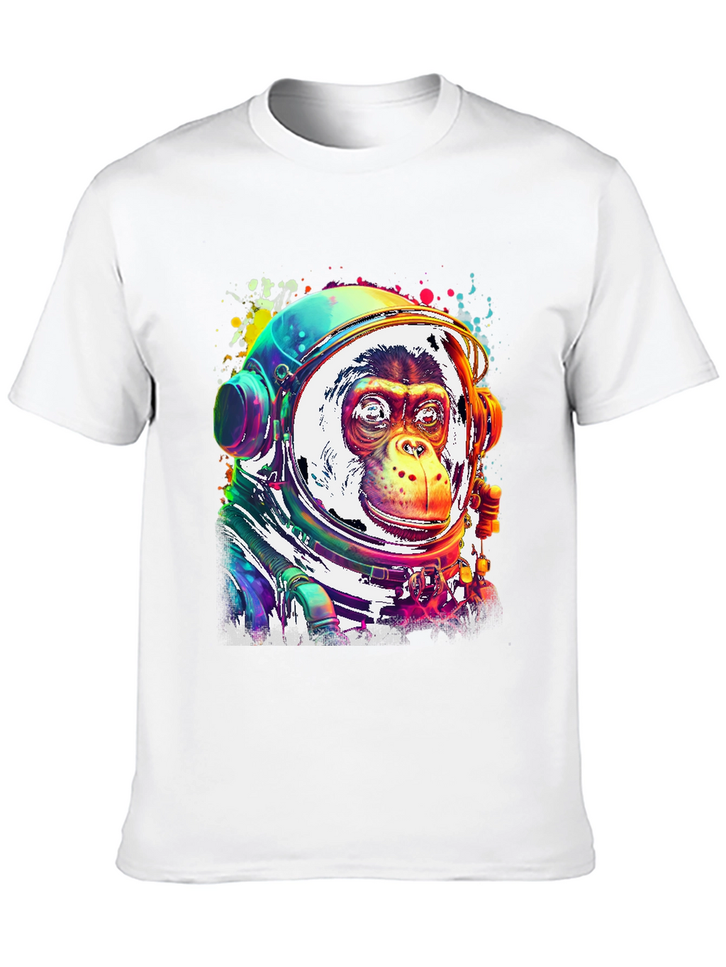 Monkey Astronaut Graphic T-Shirt