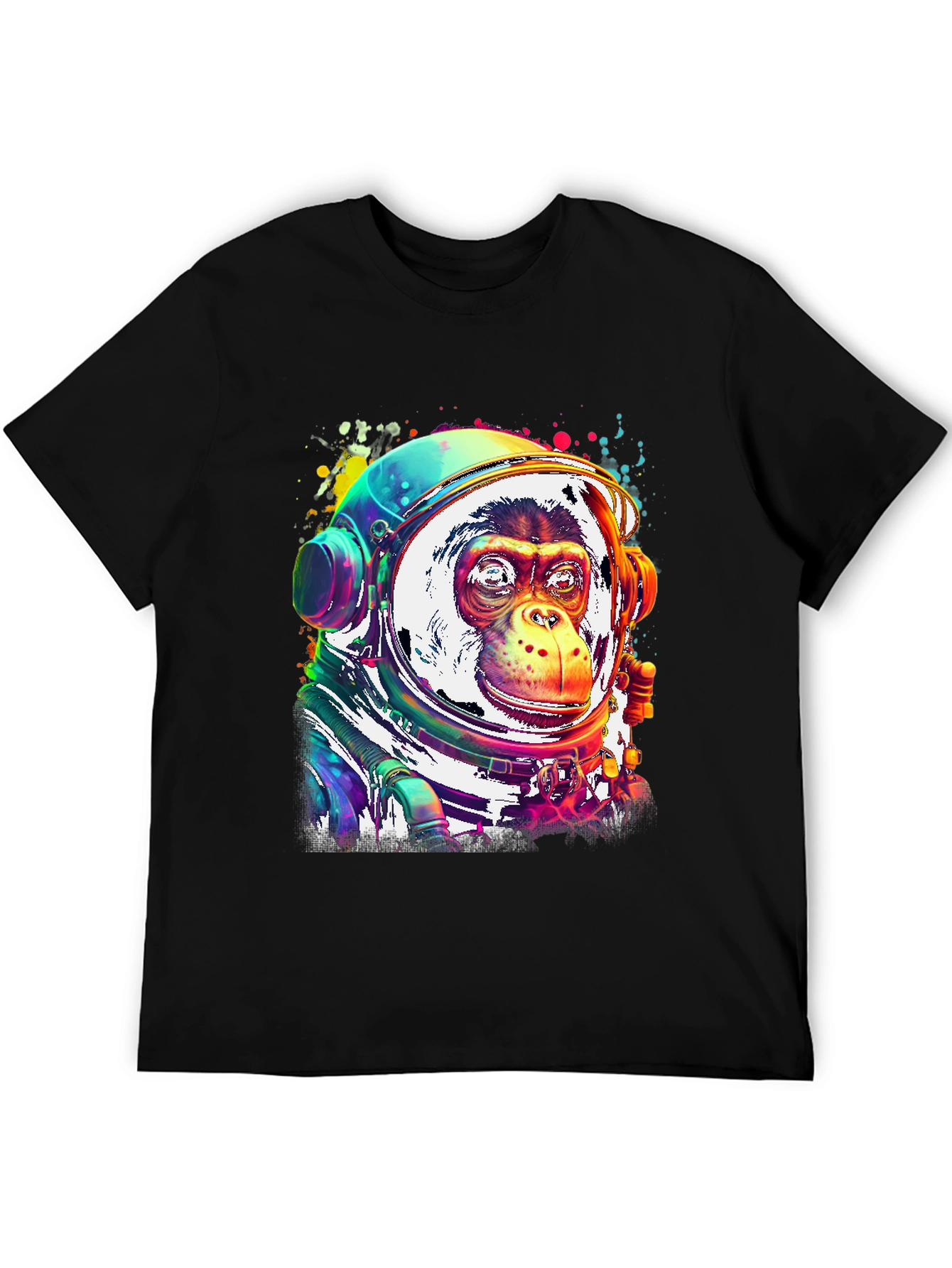 Monkey Astronaut Graphic T-Shirt