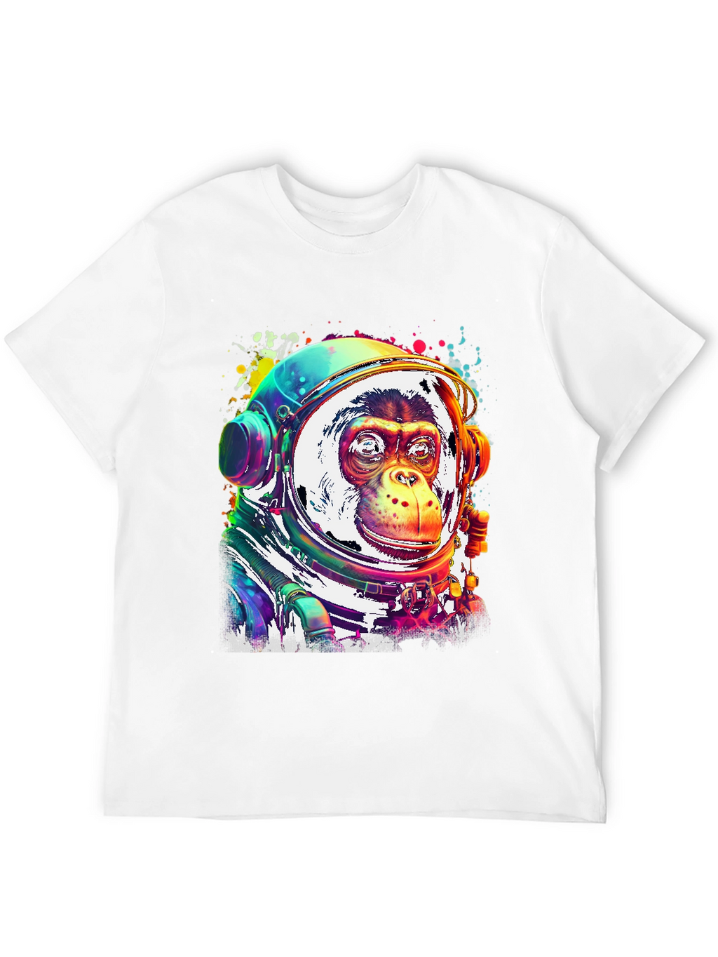 Monkey Astronaut Graphic T-Shirt