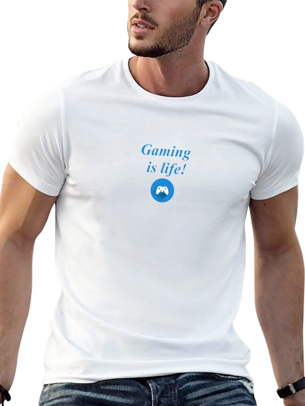 Gaming is Life! Black Graphic T-Shirt