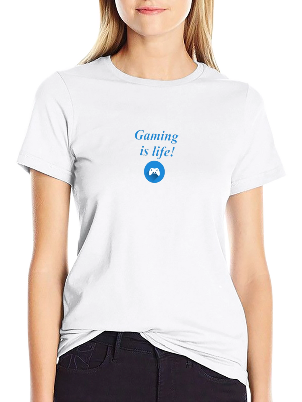 Gaming is Life! Black Graphic T-Shirt