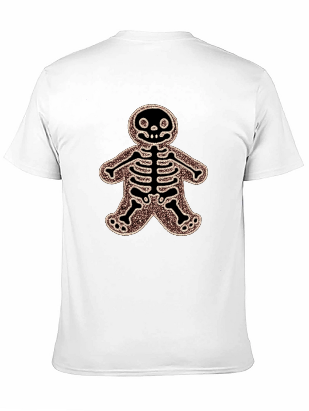 Gingerbread Skeleton Black T-Shirt