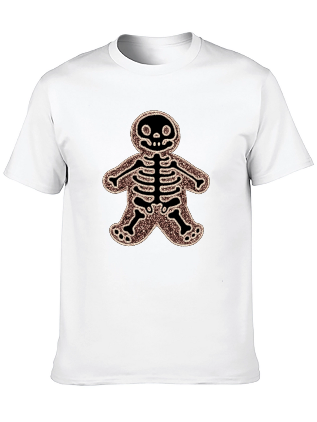 Gingerbread Skeleton Black T-Shirt