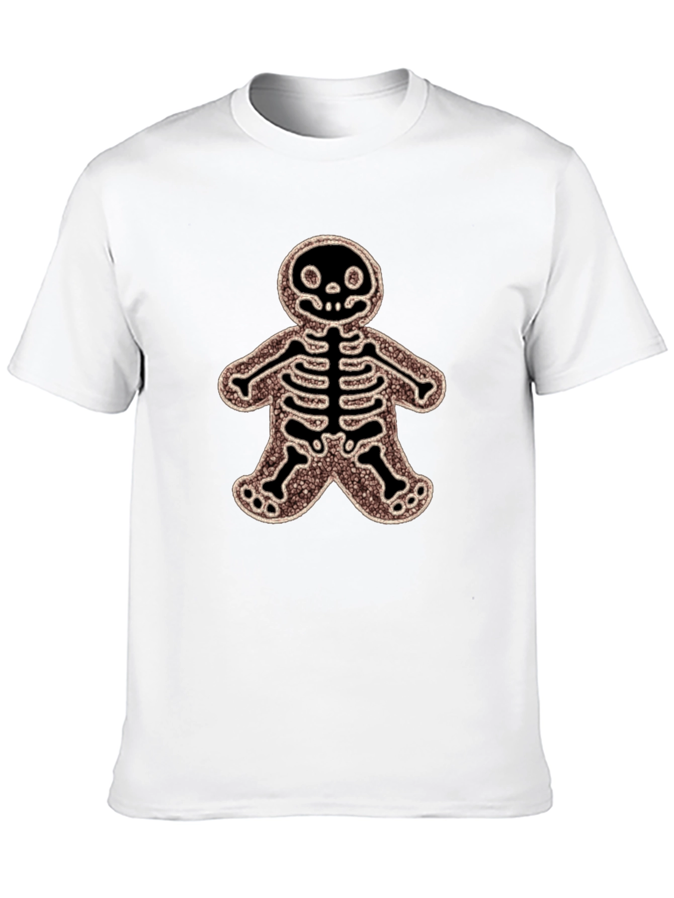 Gingerbread Skeleton Black T-Shirt