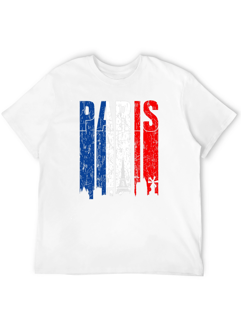 Paris France Flag Graphic Tee