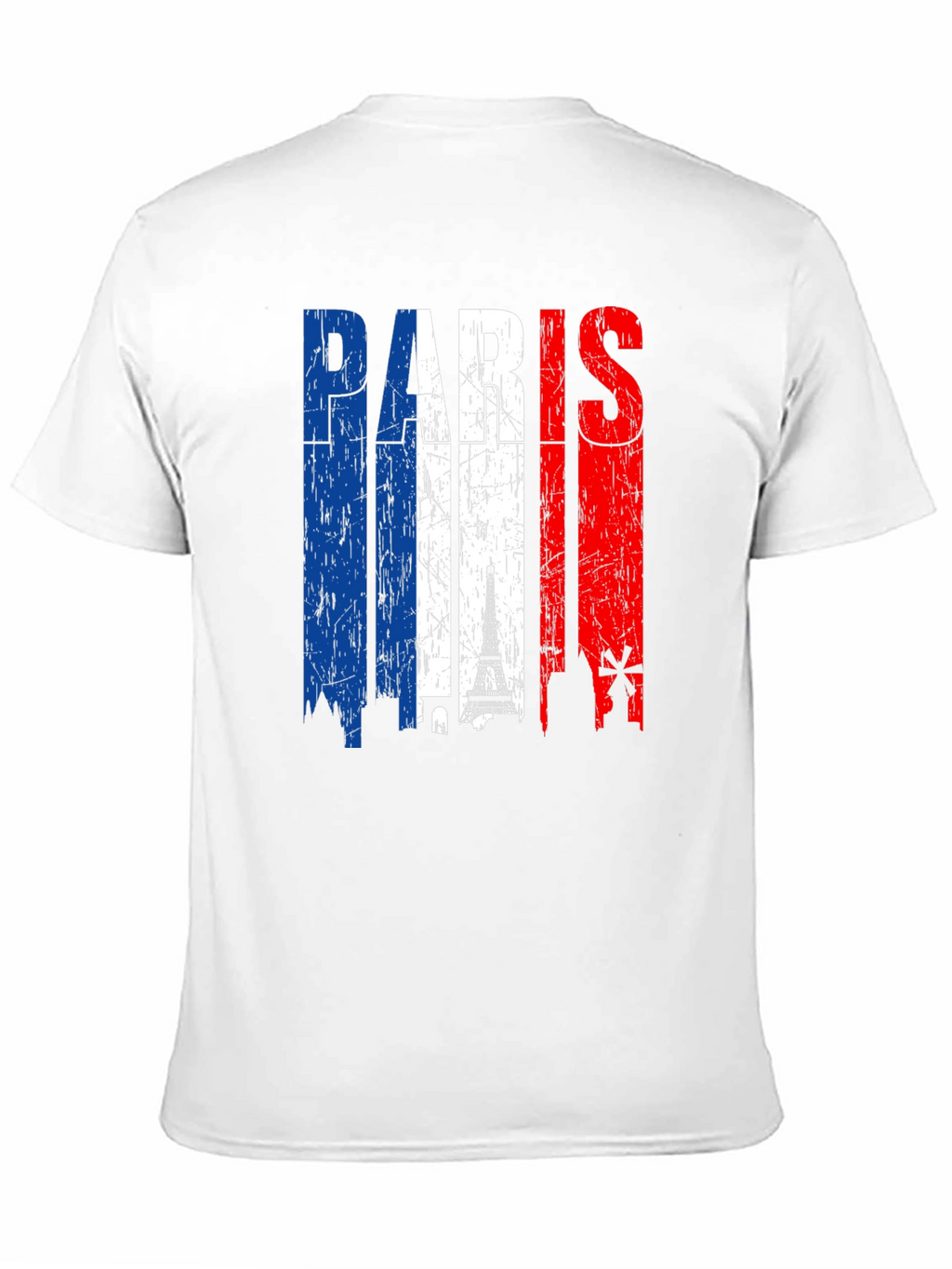 Paris France Flag Graphic Tee