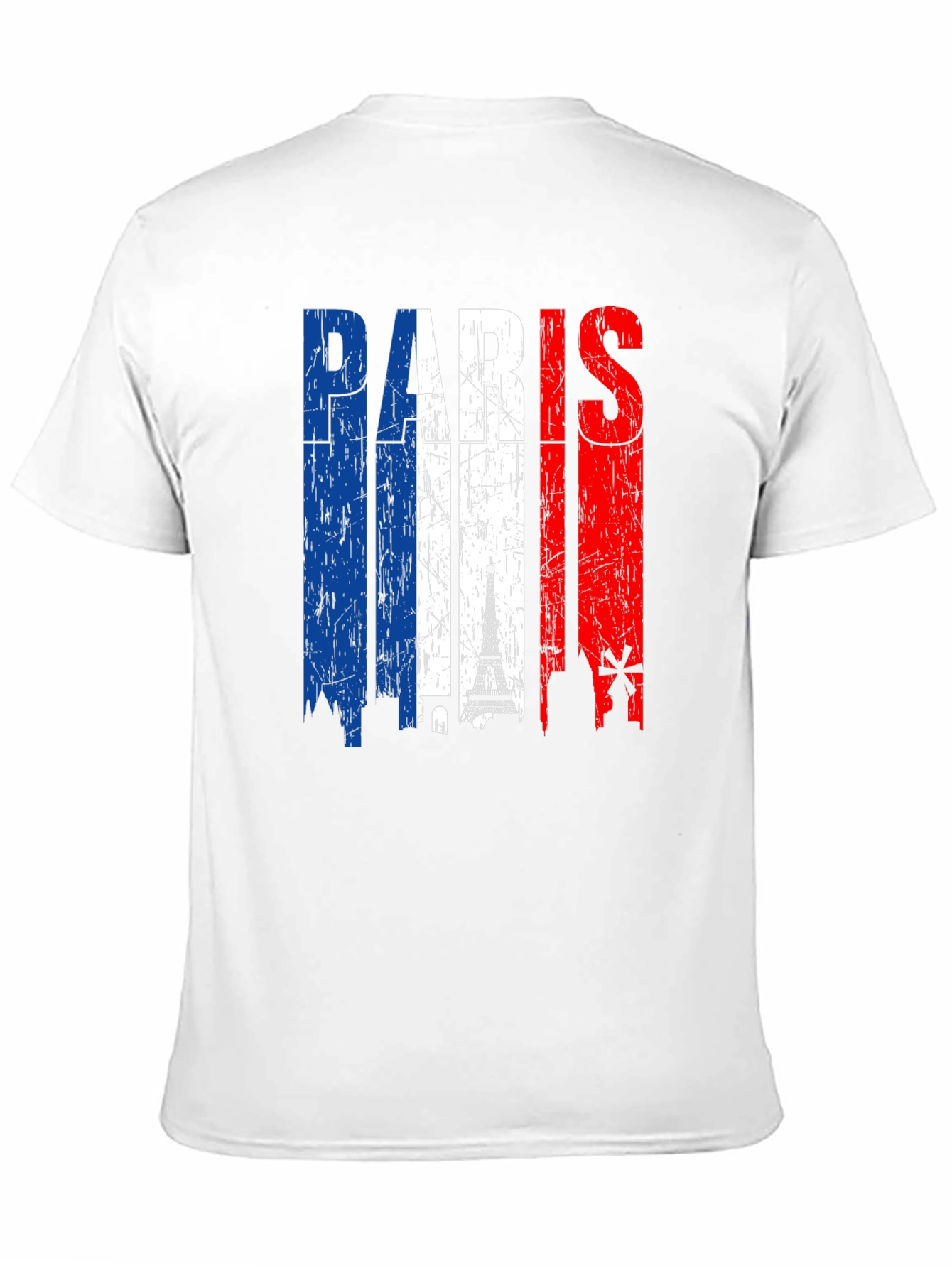Paris France Flag Graphic Tee