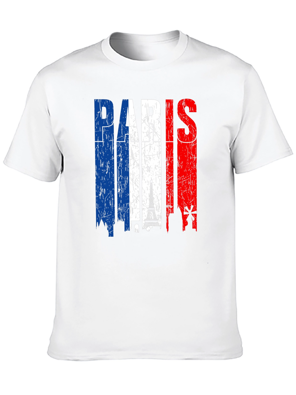 Paris France Flag Graphic Tee