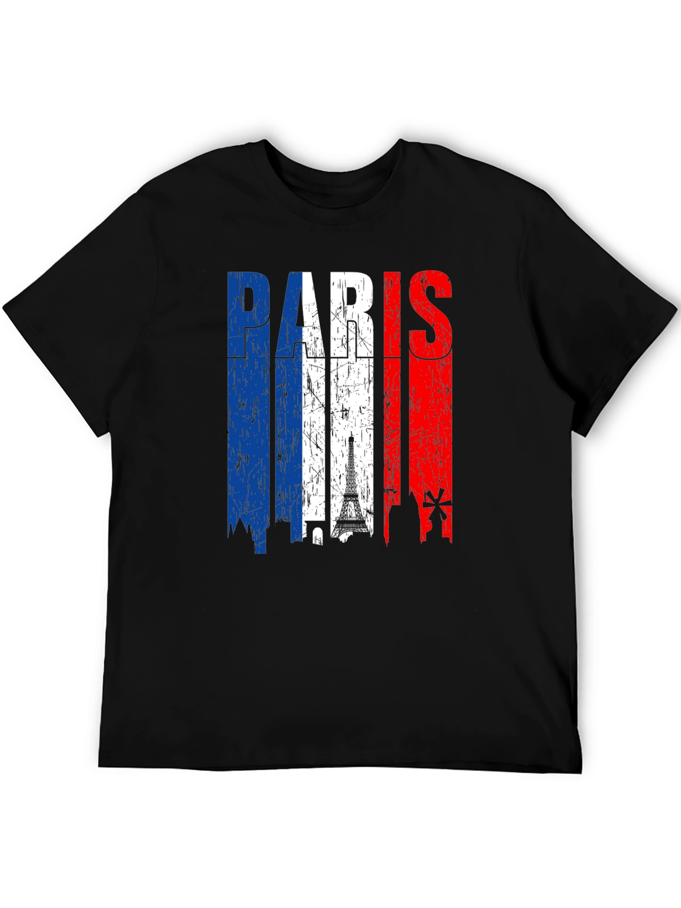 Paris France Flag Graphic Tee