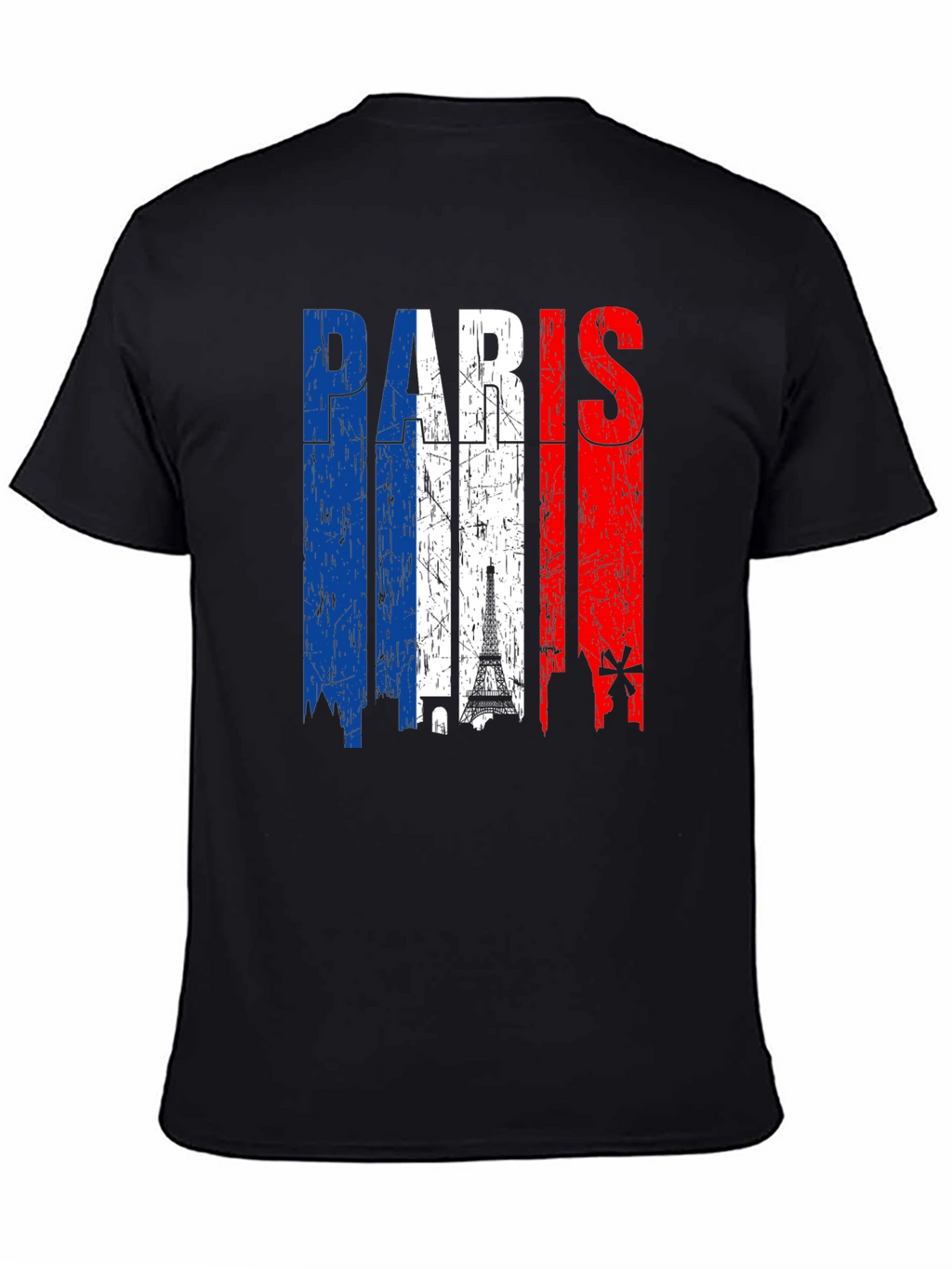 Paris France Flag Graphic Tee