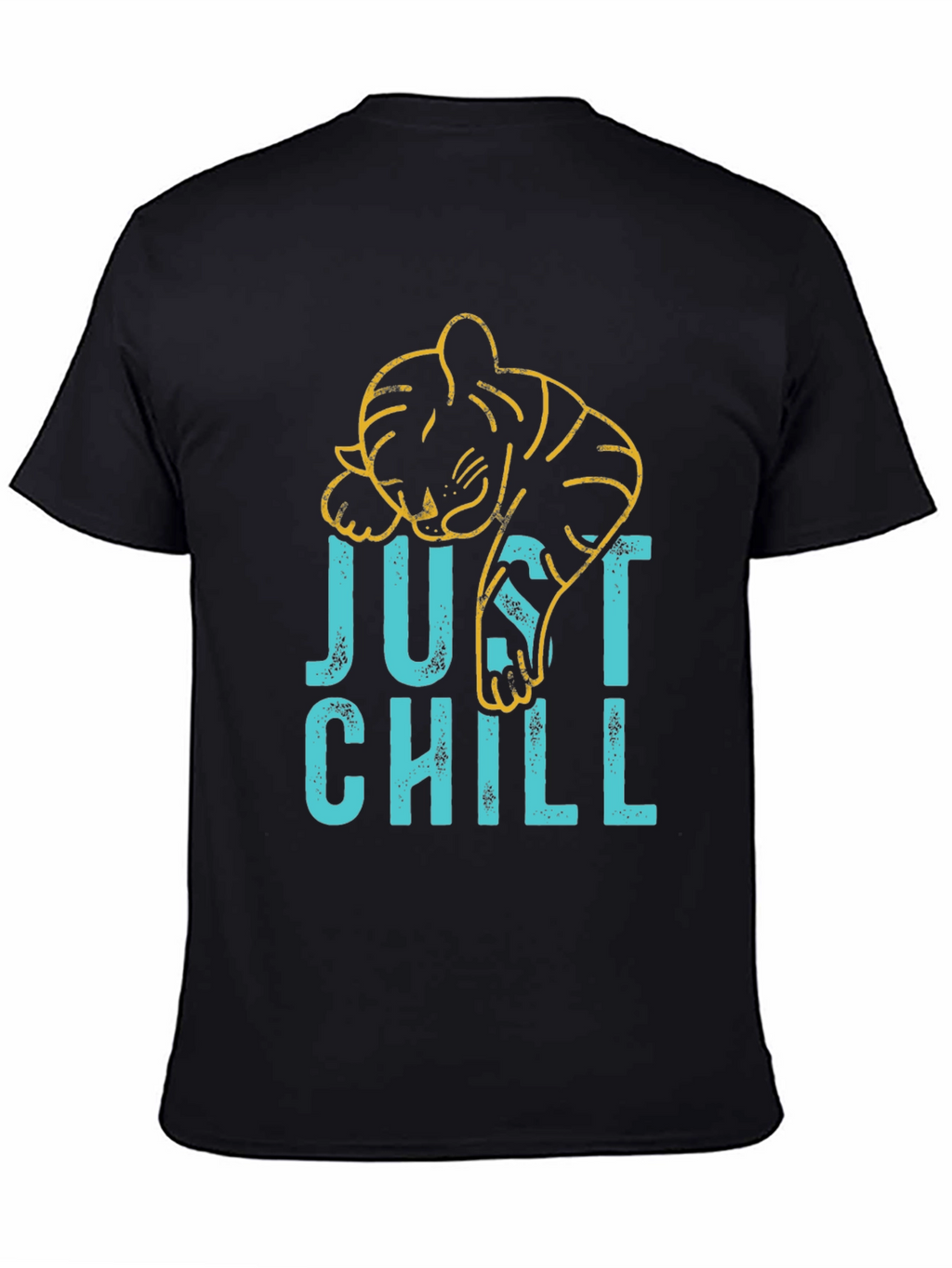 Just Chill Graphic Tee - Lazy Tiger Design