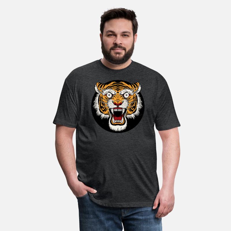 Old School Tiger Face Vintage Retro Graphic