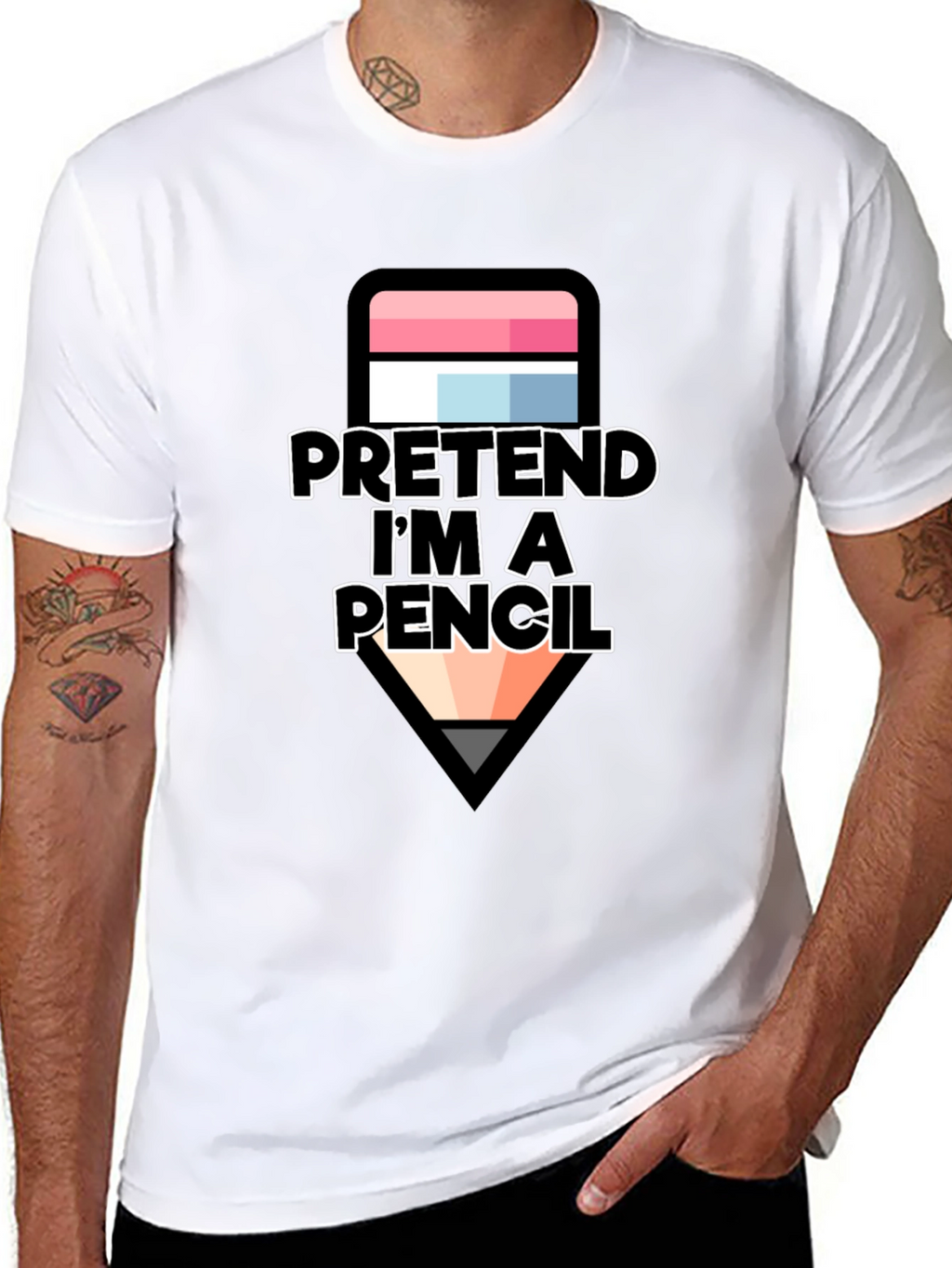Pretend Im a Pencil T-Shirt - Funny Costume Tee
