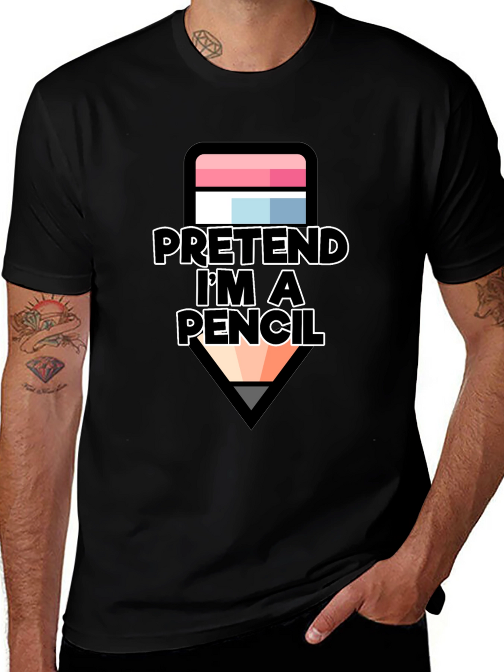 Pretend Im a Pencil T-Shirt - Funny Costume Tee