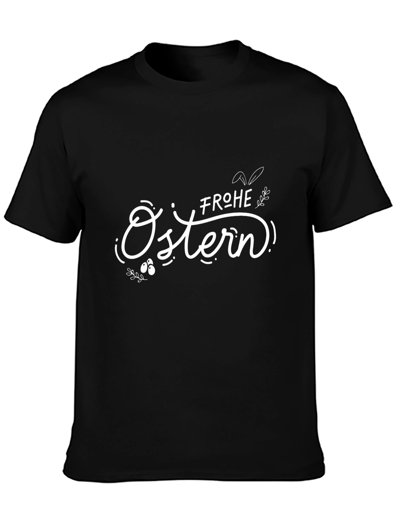 Frohe Ostern Easter Black T-Shirt