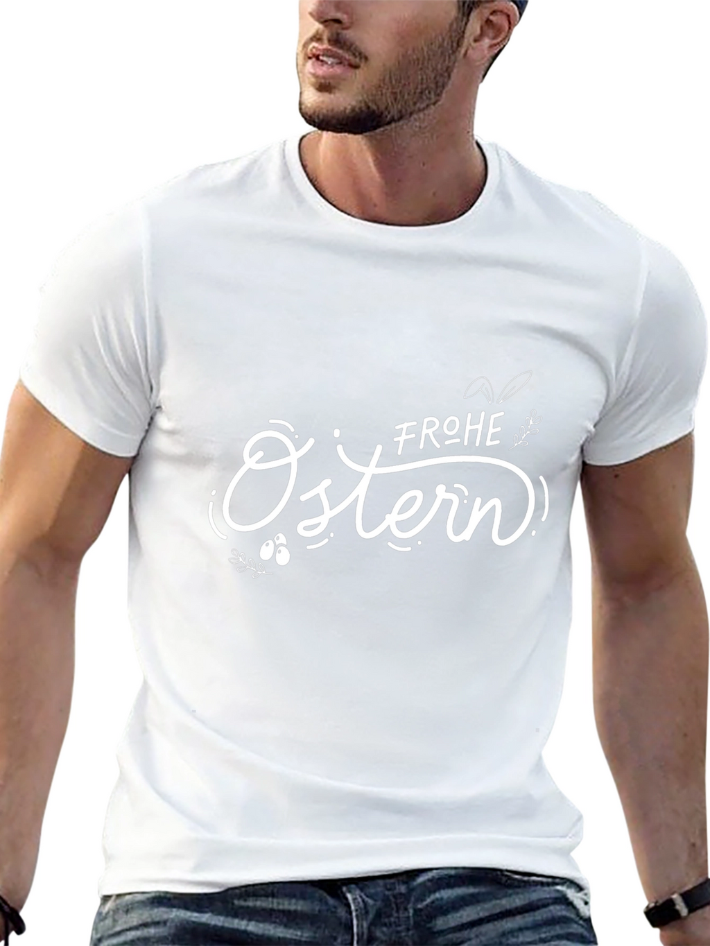 Frohe Ostern Easter Black T-Shirt