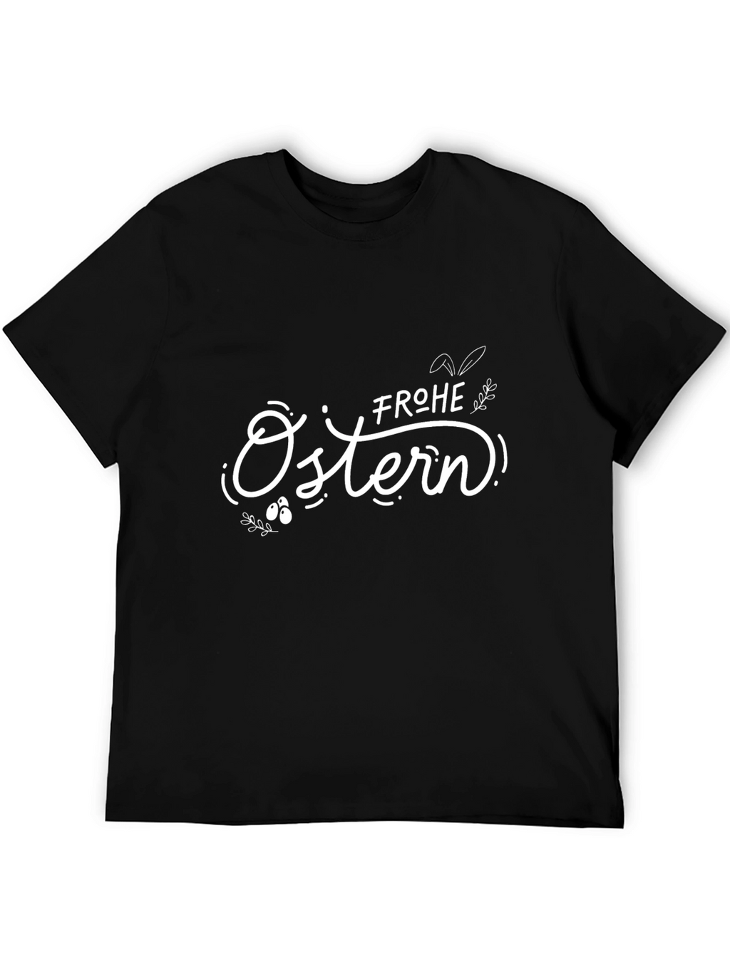 Frohe Ostern Easter Black T-Shirt