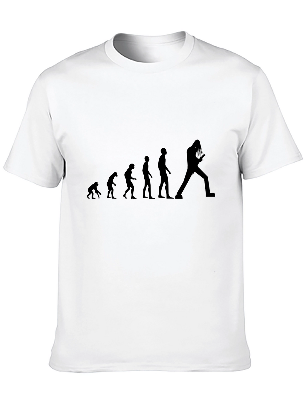 Evolution of Guitarist Black T-Shirt